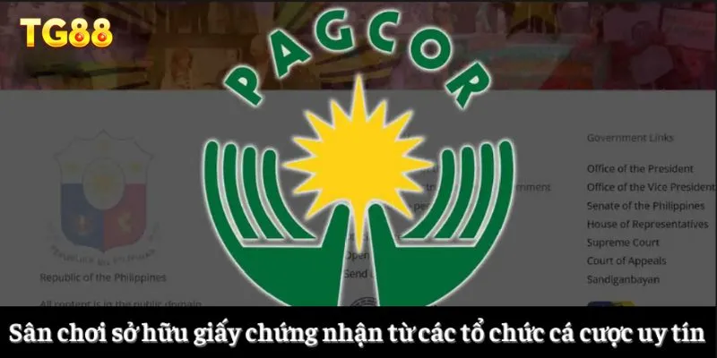 Giới Thiệu TG88 2 Sân chơi sở hữu giấy chứng nhận từ các tổ chức cá cược uy tín