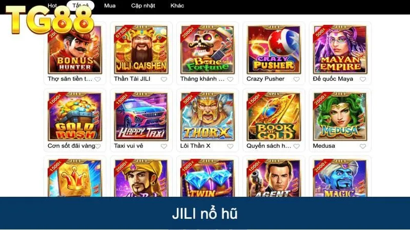 Sảnh game slot đỉnh cao JILI