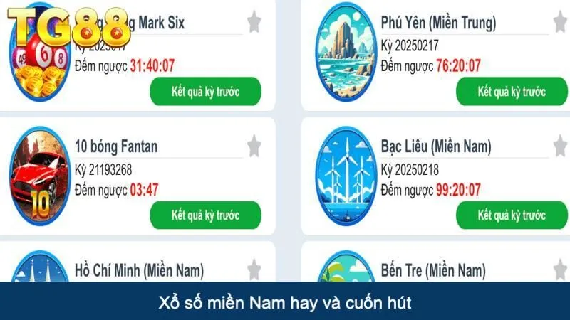Xổ số miền Nam hay và cuốn hút